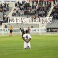 Los jugadores del Jaén protestan por impagos (foto: Marca.com)