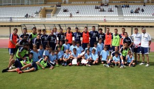 Plantilla del R. C. Celta en su concentración de pretemporada en Melgaço