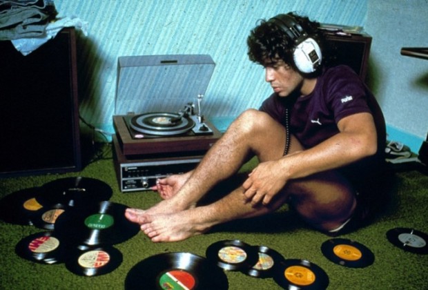 Maradona entre vinilos. (Foto: ilcatenaccio.es)