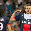 Ibrahimovic y Cavani con el PSG (Foto: ilovefootball.it)