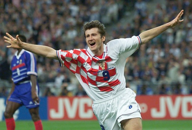 Suker celebra su gol contra Francia en las semifinales de la Copa del Mundo (Foto: Inserbia.com).