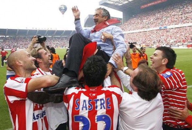 Preciado celebrando el ascenso (Foto: marca.com)