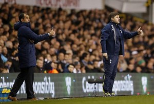 Roberto Martínez y Mauricio Pochettino