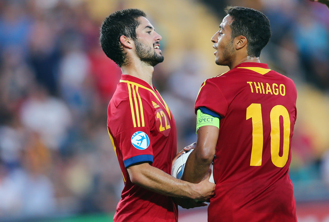 Isco y Thiago selección española
