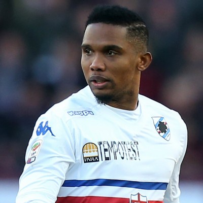 Samuel Eto'o con la Sampdoria