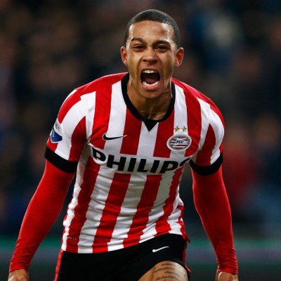 Depay vistiendo la camiseta del PSV